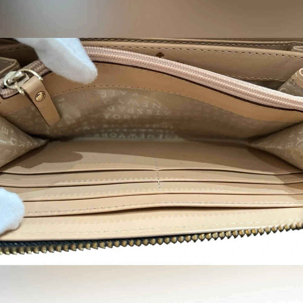 Kate Spade Riverside Street Ostrich Neda‎ Zip Around Wallet